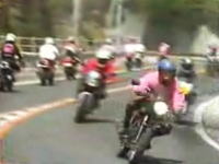 80年代バイクの走り屋絶頂期の峠の映像　バイクとギャラリー多すぎスゴイｗ