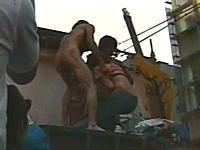 道頓堀で全裸男が女性のブラを剥ぎ取ろうとしている伝説の動画発見ｗ