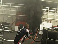 【F1】優勝後のウイリアムズのガレージで爆発と大規模な火災が発生。